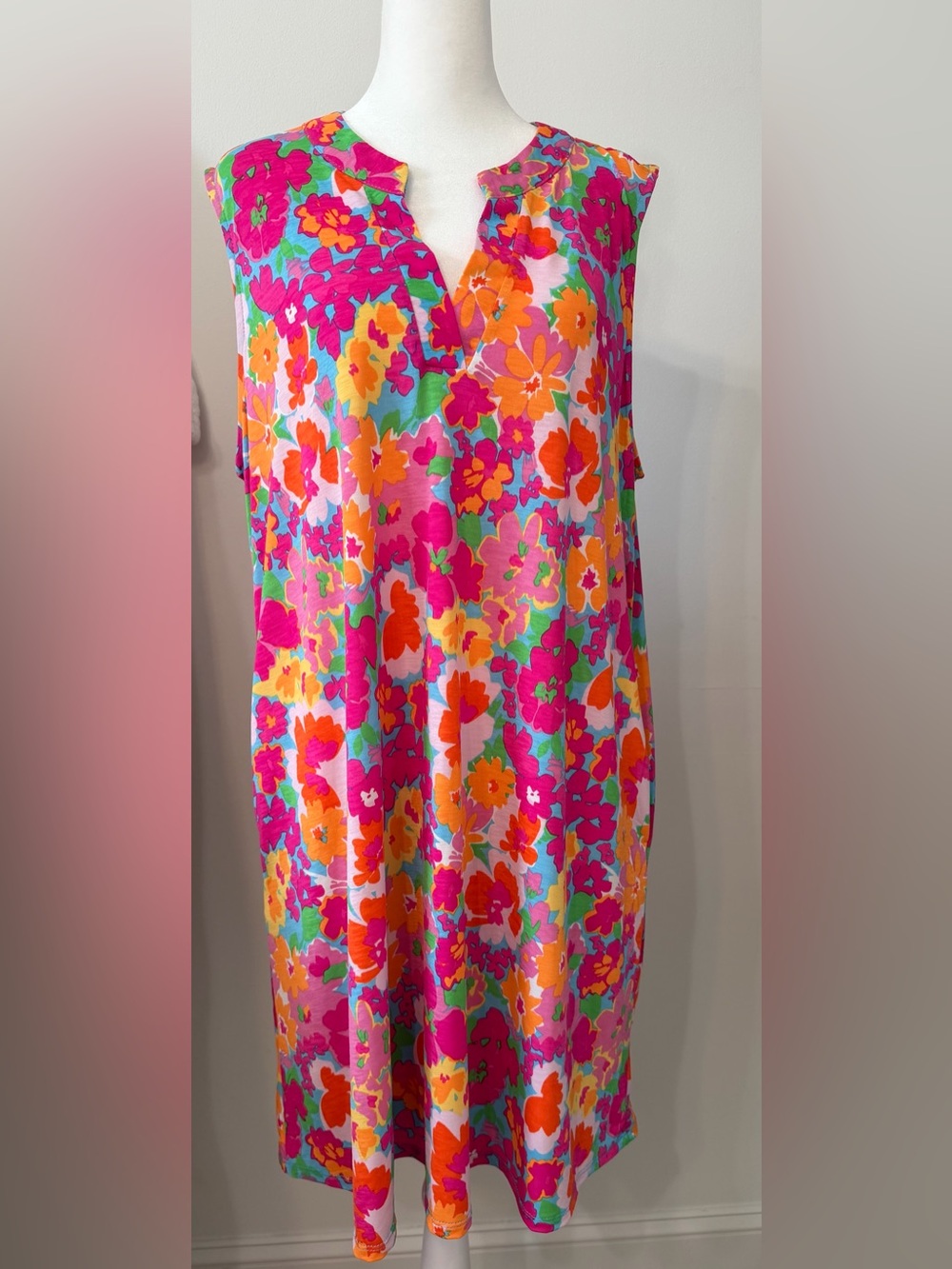 Dear Scarlett Floral Maxi Dress in Pink, Orange & Green